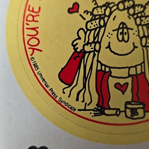 Humorous Cartoon Sticker Set 6 80s Catht Colorful Collect Y2k Hunkette Rare - Picture 8 of 14